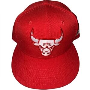 Chicago Bulls New Era 9Fifty Red Snapback Hat Cap One Size Fits Most - NWOT